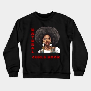 Natural Curls Rock Crewneck Sweatshirt